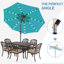 Parasol de marché éclairé Caerphilly-157318108-264100109