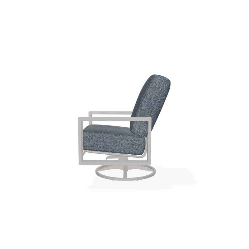 Larssen Outdoor Lounge Chair, Warm Gray, Restore Indigo