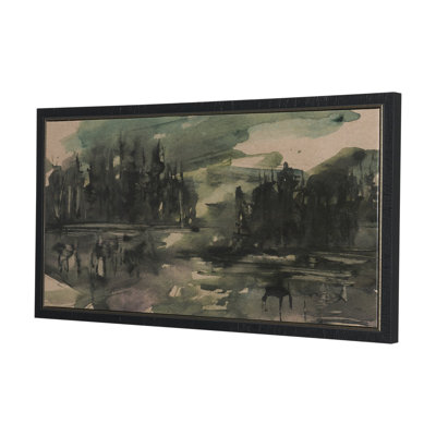 Dusk Hand-Embellished Canvas Painting
