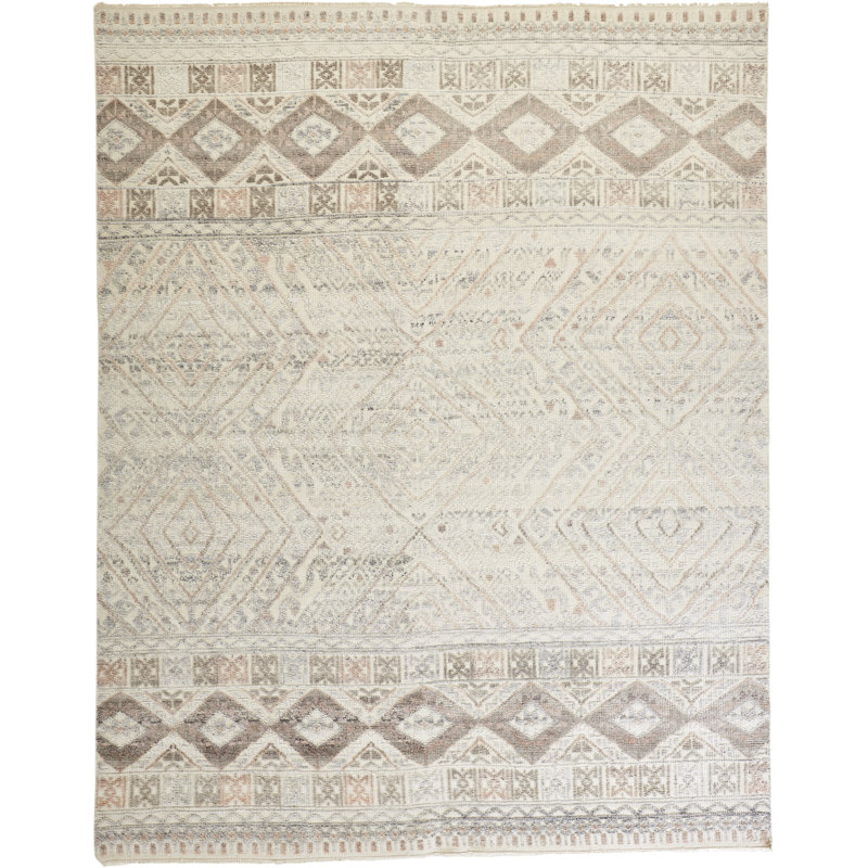 Tapis en coton / laine noué à la main Authement