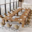 Table de conférence 7 pieds extra longue, table de réunion de bureau de 86 pouces-381144813