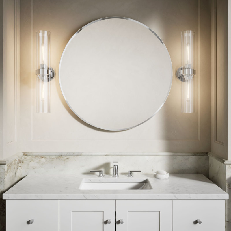 Miroir de salle de bain Essential, Chrome poli, 32 po x 32 po