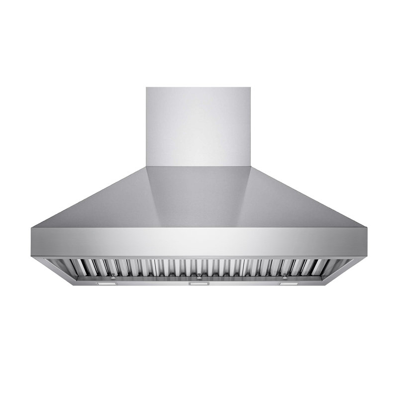 Hotte murale professionnelle en acier inoxydable 1200 CFM avec DEL à intensité variable, 42"