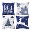 Ensemble de 4 housses de coussin décoratives de Noël en velours-135811252