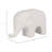 Stoneware Ceramic Elephant Figurine - Modern Minimalist Decorative Sculpture for Home and Office Decor.-1138424970