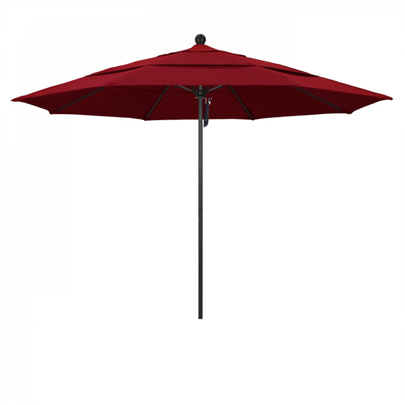 Parasol de marché 11 pi Nassau, Rouge - oléfine