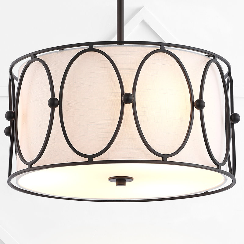 Figaro 3 - Light Drum Chandelier, Black