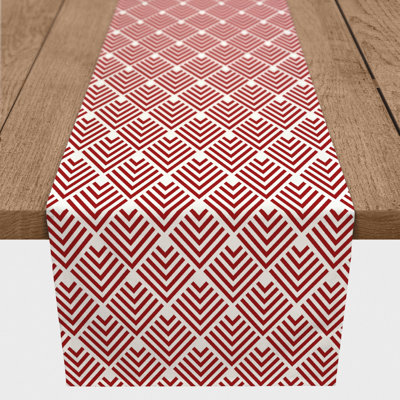 Bertrum Rectangle Geometric Polyester Table Runner