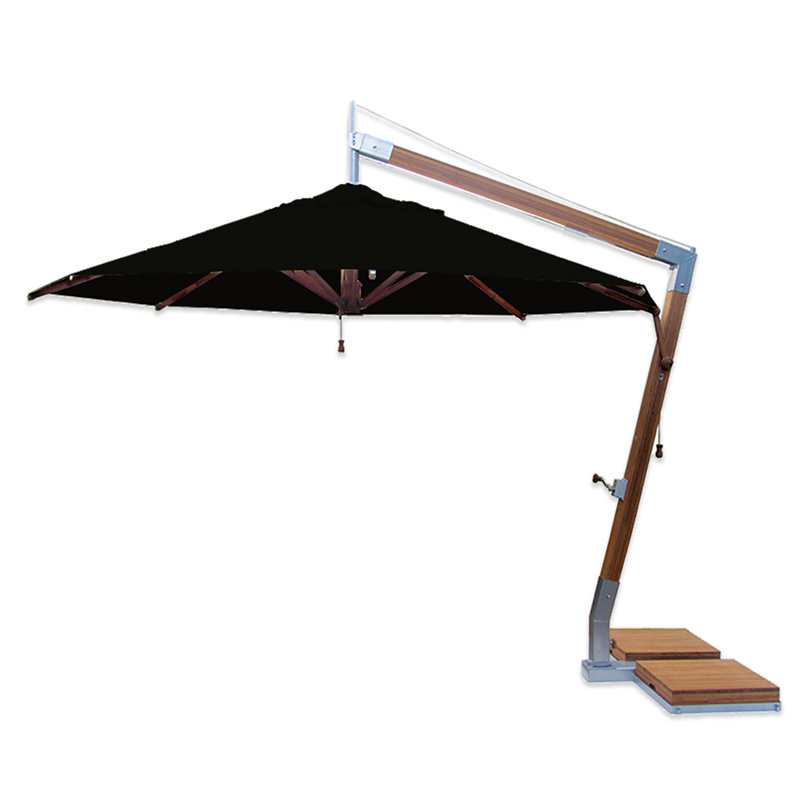 Yadira 350cm Cantilever Parasol, Black