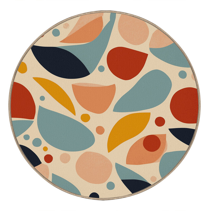 Vibrant Sparkle Rug, Round 7'