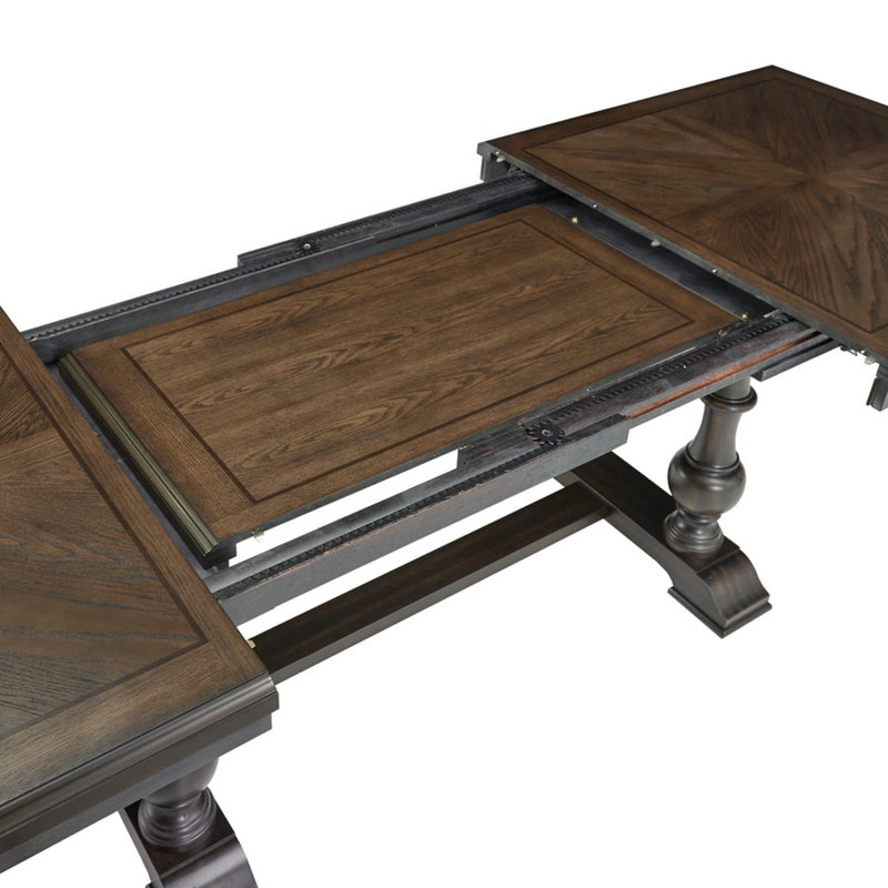 Ensemble de salle à manger rectangulaire Shephard L 49,25 po x l 87,25 po, 7 pièces : table, 6 chaises