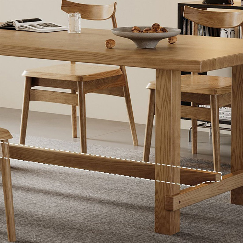 Bureau moderne et simple en bois massif, H 29,53 po x l 55,12 po x P 27,56 po