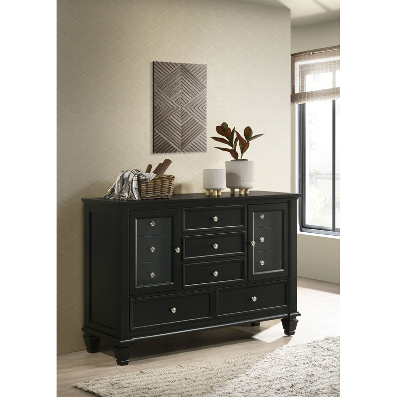 Commode 11 tiroirs Arkee, Noir, noir, noir, noir