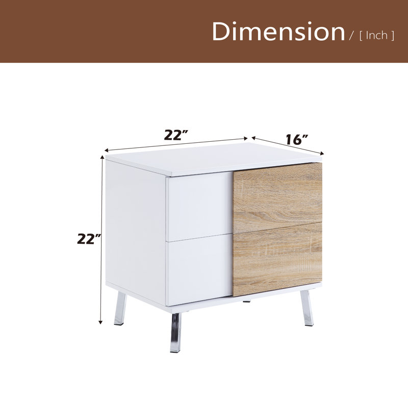 High Gloss Finish End Table