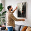 Red Bloom in Ruins Modern - Wrapped Canvas-899386928-899386941