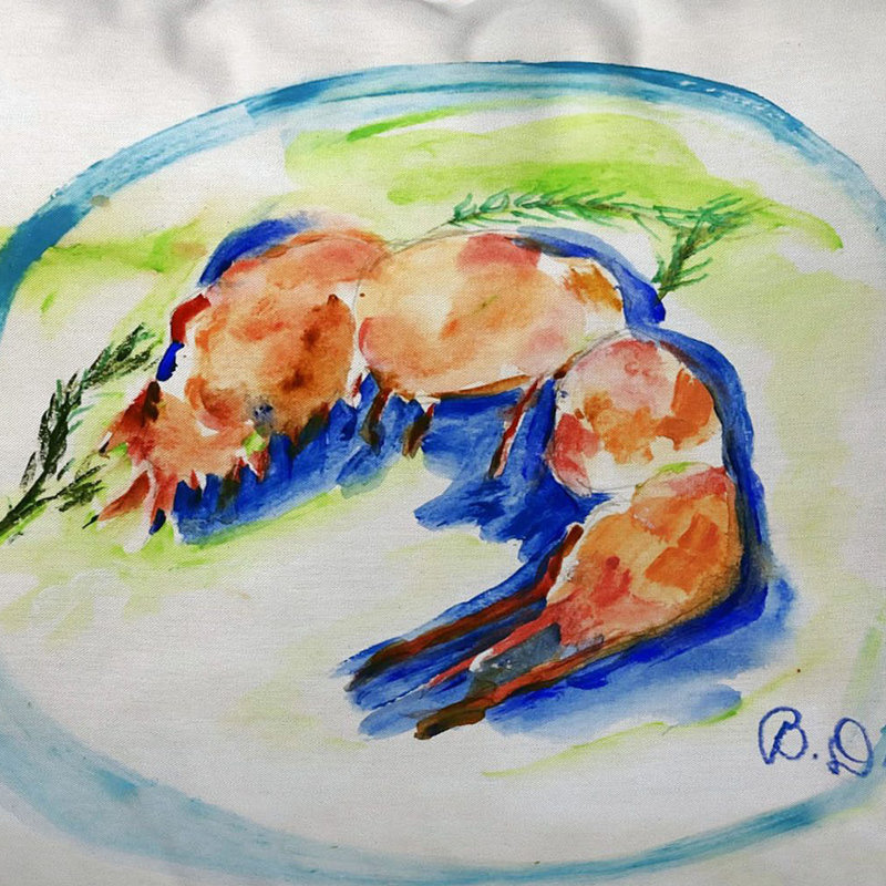 Coussin intérieur / extérieur à crevettes