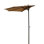 Demi-parasol de marché de 9 pi Patson