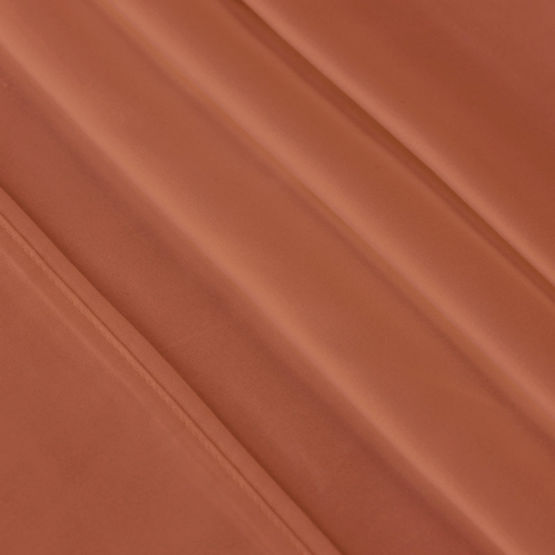 Ensemble de draps unis à poche profonde en mélange de coton égyptien certifié à densité de tissage de 300 fils, Citrouille
