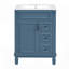 Meuble-lavabo 24 po avec lavabo en céramique, conception compacte, 2 tiroirs et tablette réglable pour les petits espaces-473822000