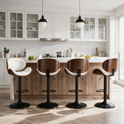 Modern Adjustable Swivel Barstools
