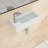 15" x 7" White Ceramic Rectangular Wall Mounted Bathroom Sink with Faucet Hole