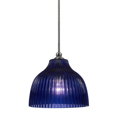 Dubuque 1 - Light Brushed Steel Single Pendant