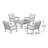 Vineyard 5-Piece Deep Seating Conversation Set-68603153-68603154