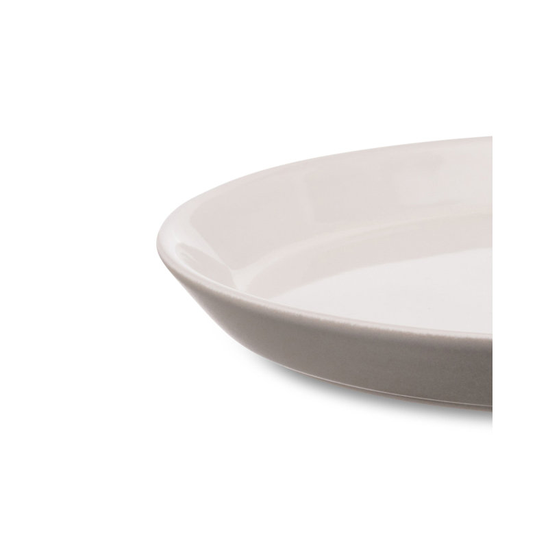 Tonale Stoneware Dinner Plate, 7.88" W x 7.88" D, Light Gray