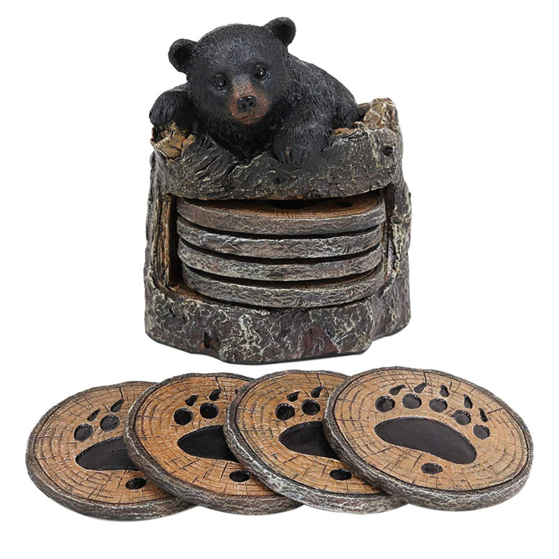 Sous-verre en souches bear