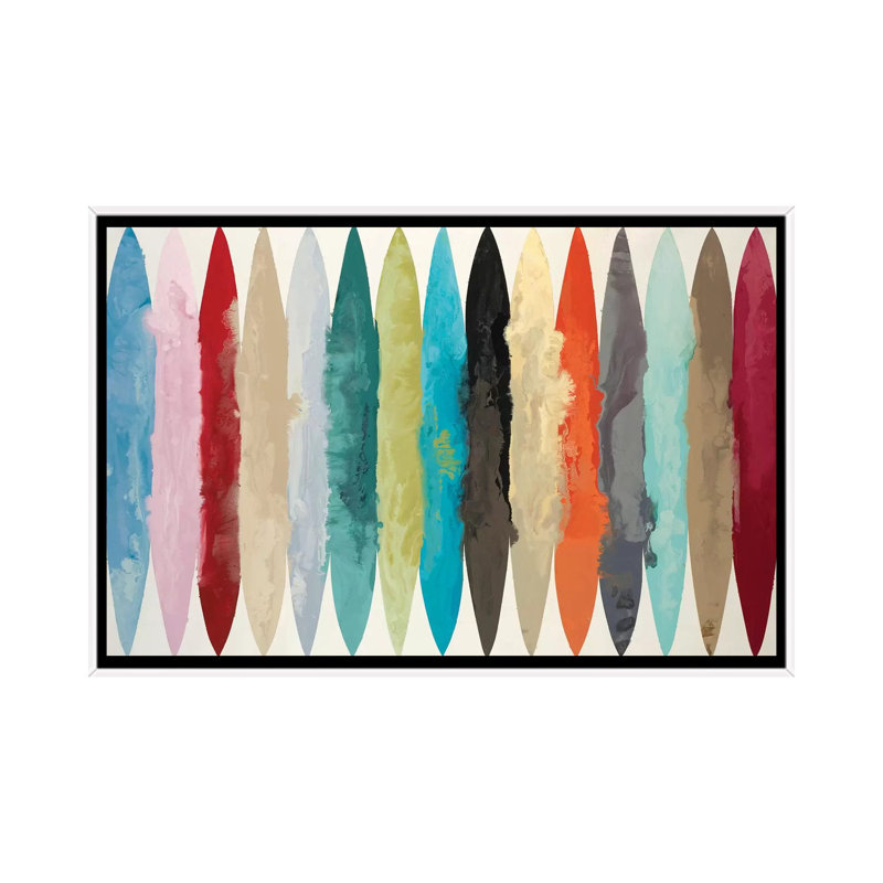« EBB & Flow » par Randy Hibberd-impression, Pas de tapis, H 26 po x l 40 po x 1,5 po, Toile blanche encadrée