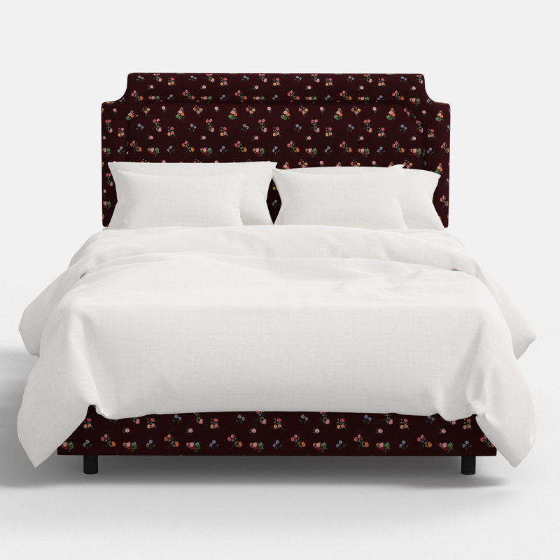Hampton Bed In Ditsy Dahlia Navy, Full, Ditsy Dahlia Navy