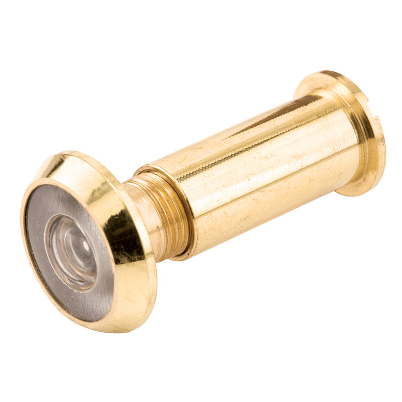 Prime-Line Door Viewer, 190 Degree, 9/16 in. Diameter, Brass Finish