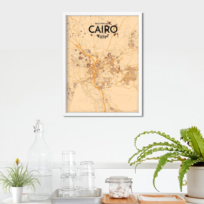 «Cairo City Map», impression rétro