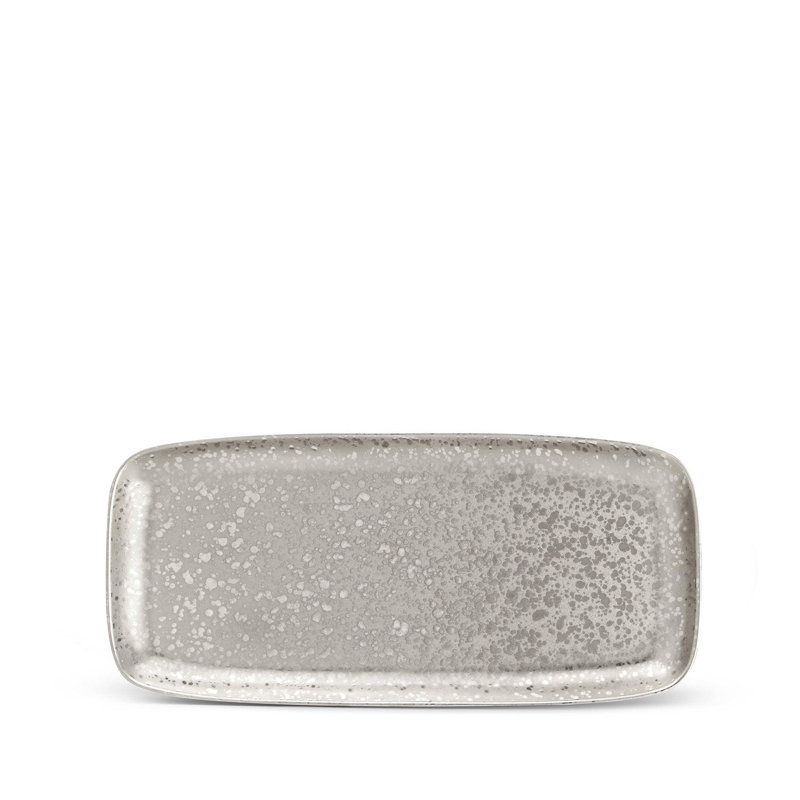 Alchimie Gold Rect Platter Medium, 1.5" H x 17.5" L x 8" W, Platinum