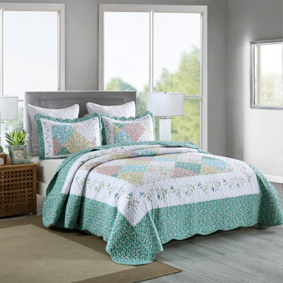 BYLily2022 Polyester Floral Quilt