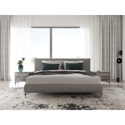 Philips Grey Platform Bed