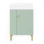 Petit meuble-lavabo avec lavabo simple en céramique-414888836