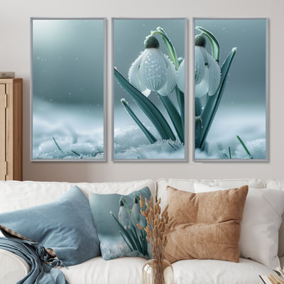 Ensemble de salon Lamberson - Snowdrops Wall Art