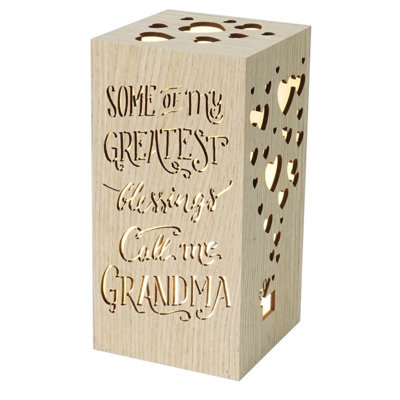 Veilleuse à DEL avec texte Grandma