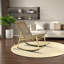 Chaise berçante moderne en aluminium PE