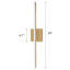 Applique murale encastrée 24 po DEL câblée-388917421
