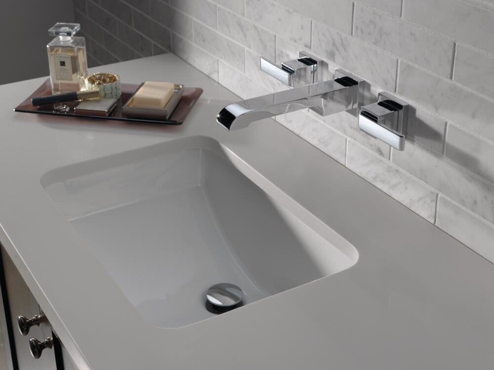 Ara Wall-Mounted Bathroom Faucet, Chrome