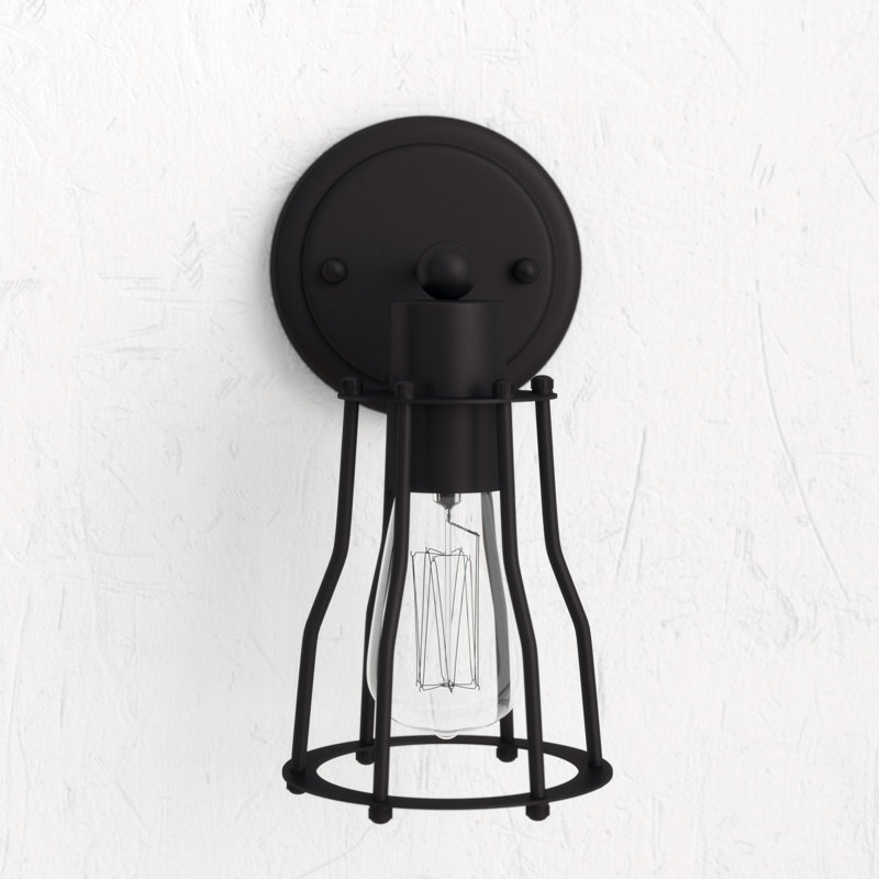 Éclairage pour meuble-lavabo Gillam, Bronze huilé, 1