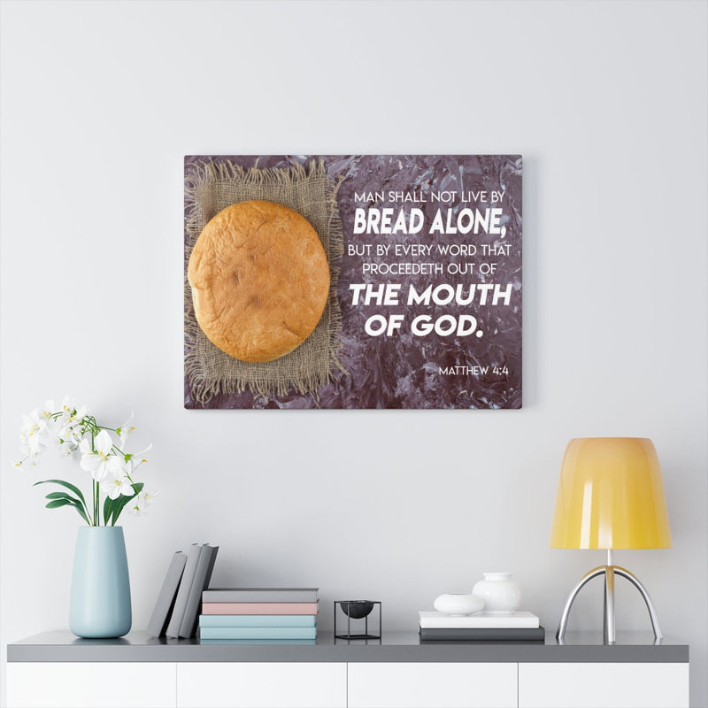 Mouth Of God Matthew 4:4 - Wrapped Canvas Print, 61cm H x 76cm W