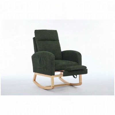 Rocking Chair with Solid Wood Legs by Latitude Run