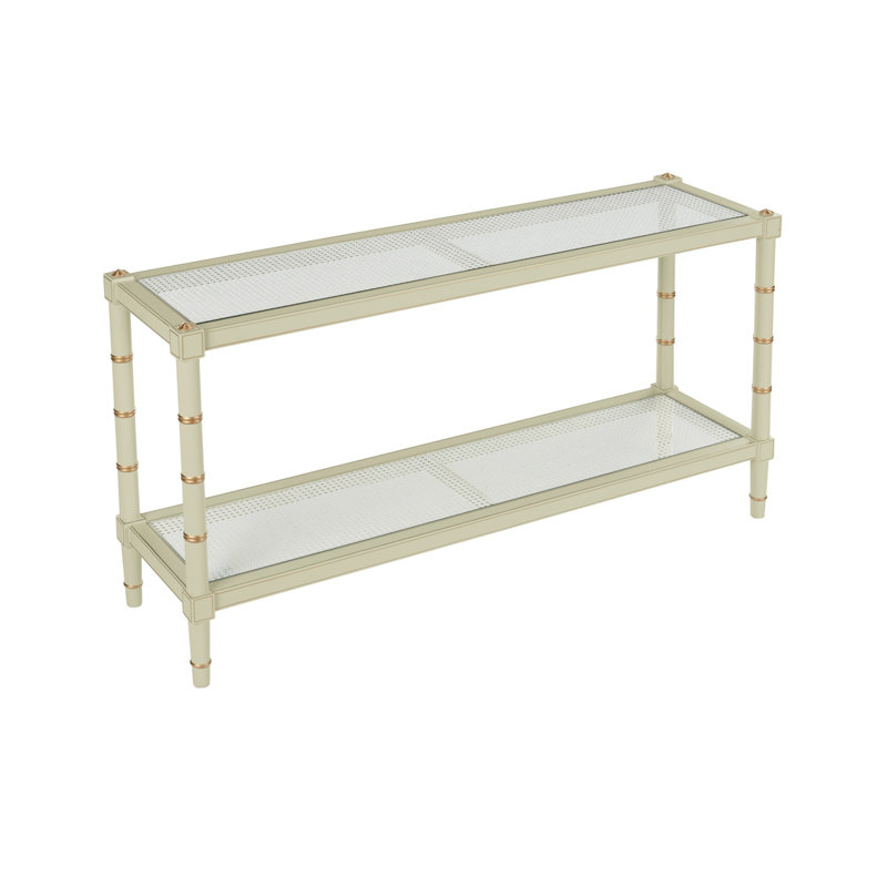 Conner Cane Console, Grass Green