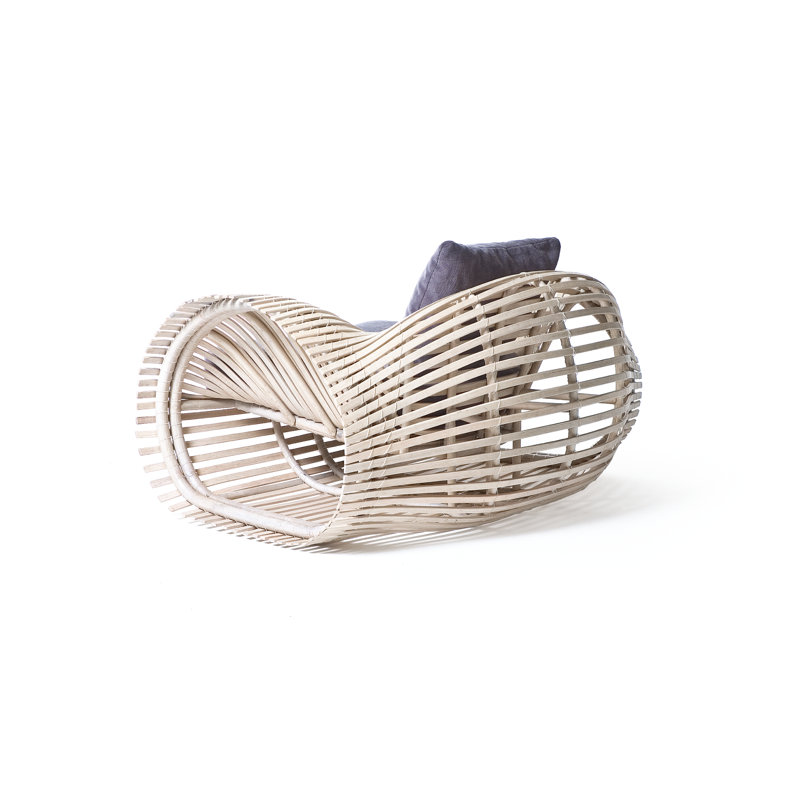 Lolah Outdoor Lounge Chair, Spectrum Dove, Whitewash