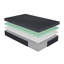 Matelas simple de 11 po avec mousse de gel de thé, gris, méthode d'expédition et de manipulation Matelas en mousse viscoélastique de 11 po, déroulant indolore-1476549853