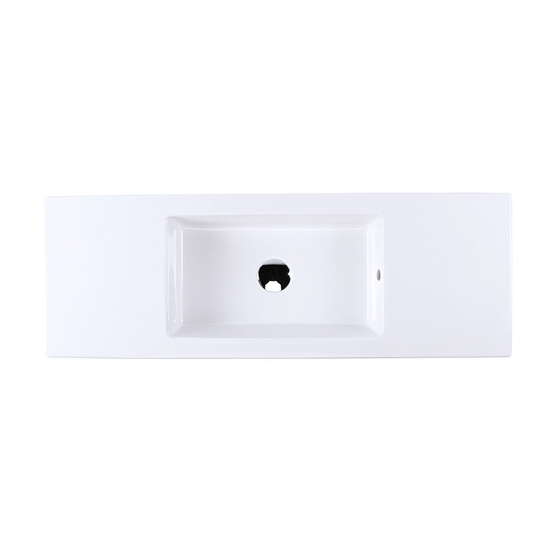 Dimini 39.38'' L Bathroom Sink, Wall Mounted Faucet