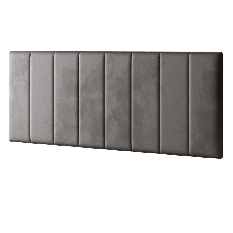 Hedley Upholstered Headboard, Grey, Single (3')
